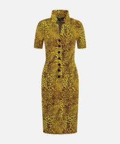 ML Collections ladies dress Sherry Yellow Fantasy 87870-41